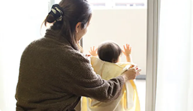 お風呂上りに羽織る